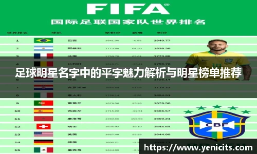 足球明星名字中的平字魅力解析与明星榜单推荐